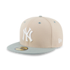 59FIFTY PACK - SEAGLASS NEW YORK YANKEES COOPERSTOWN MINT GREEN VISOR OAT MILK 59FIFTY CAP