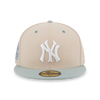 59FIFTY PACK - SEAGLASS NEW YORK YANKEES COOPERSTOWN MINT GREEN VISOR OAT MILK 59FIFTY CAP