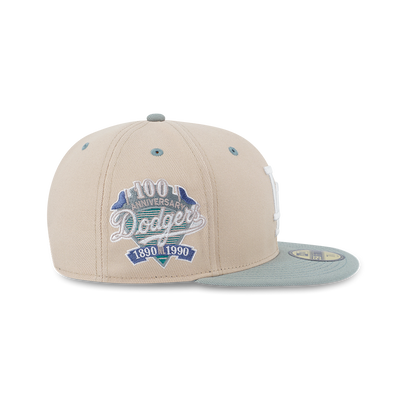 59FIFTY PACK - SEAGLASS LOS ANGELES DODGERS COOPERSTOWN MINT GREEN VISOR OAT MILK 59FIFTY CAP