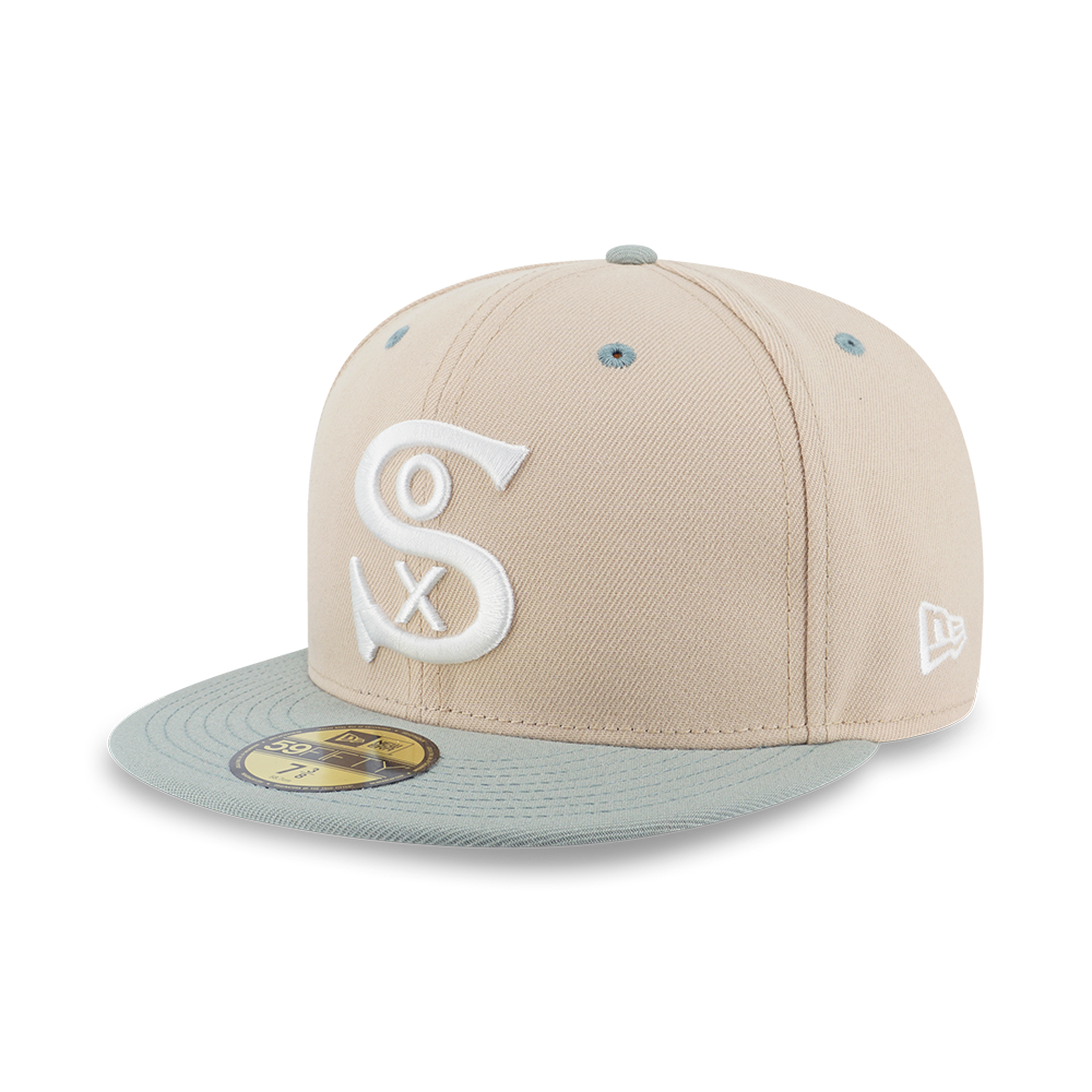 59FIFTY PACK - SEAGLASS CHICAGO WHITE SOX COOPERSTOWN MINT GREEN VISOR OAT MILK 59FIFTY CAP