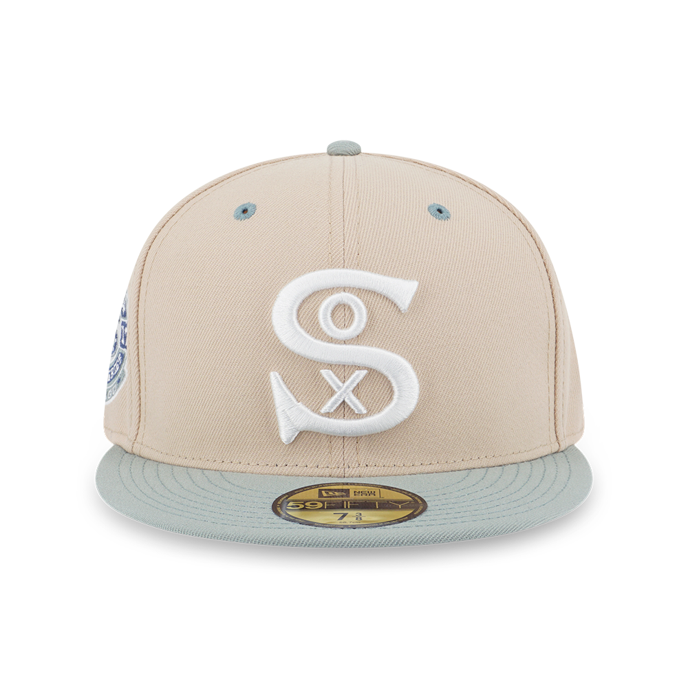 59FIFTY PACK - SEAGLASS CHICAGO WHITE SOX COOPERSTOWN MINT GREEN VISOR OAT MILK 59FIFTY CAP