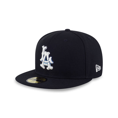 59FIFTY PACK - RACEWAY LOS ANGELES ANGELS COOPERSTOWN GRAY UNDERVISOR BLACK 59FIFTY CAP