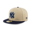 59FIFTY PACK - ILLUSION NEW YORK YANKEES COOPERSTOWN NAVY VISOR VEGAS GOLD 59FIFTY CAP