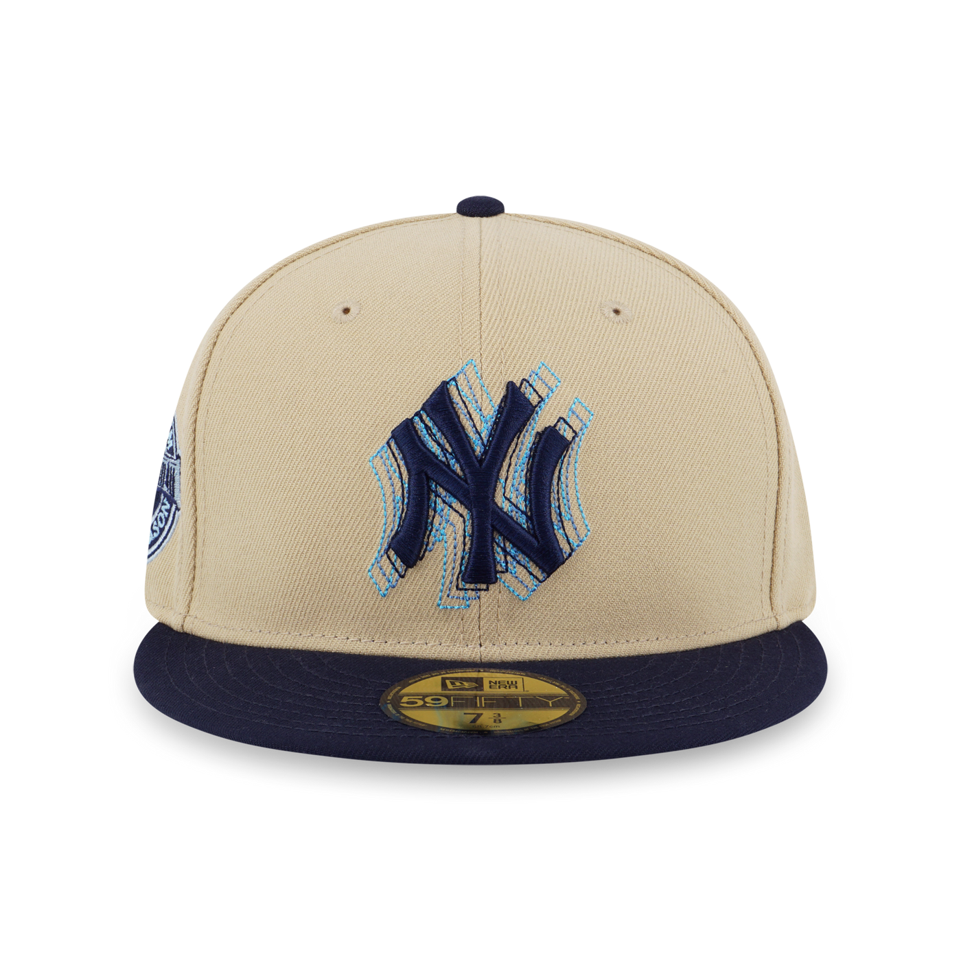 59FIFTY PACK - ILLUSION NEW YORK YANKEES COOPERSTOWN NAVY VISOR VEGAS GOLD 59FIFTY CAP