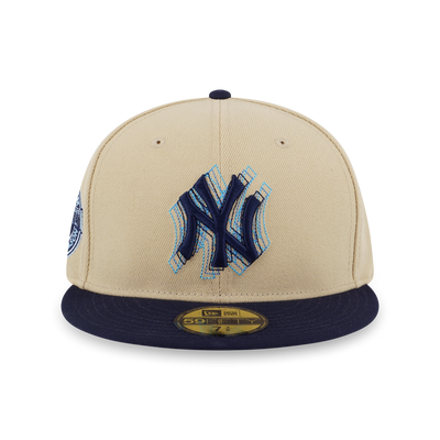 59FIFTY PACK - ILLUSION NEW YORK YANKEES COOPERSTOWN NAVY VISOR VEGAS GOLD 59FIFTY CAP