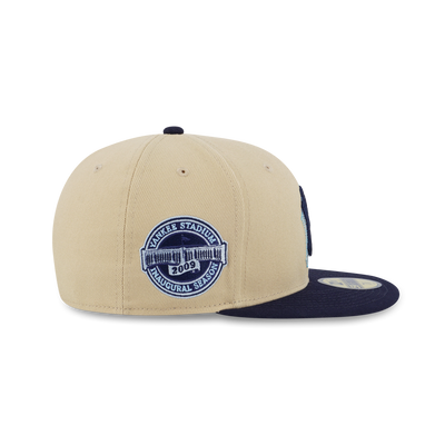 59FIFTY PACK - ILLUSION NEW YORK YANKEES COOPERSTOWN NAVY VISOR VEGAS GOLD 59FIFTY CAP