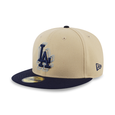 59FIFTY PACK - ILLUSION LOS ANGELES DODGERS COOPERSTOWN NAVY VISOR VEGAS GOLD 59FIFTY CAP