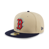 59FIFTY PACK - ILLUSION BOSTON RED SOX COOPERSTOWN NAVY VISOR VEGAS GOLD 59FIFTY CAP