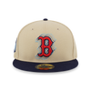 59FIFTY PACK - ILLUSION BOSTON RED SOX COOPERSTOWN NAVY VISOR VEGAS GOLD 59FIFTY CAP