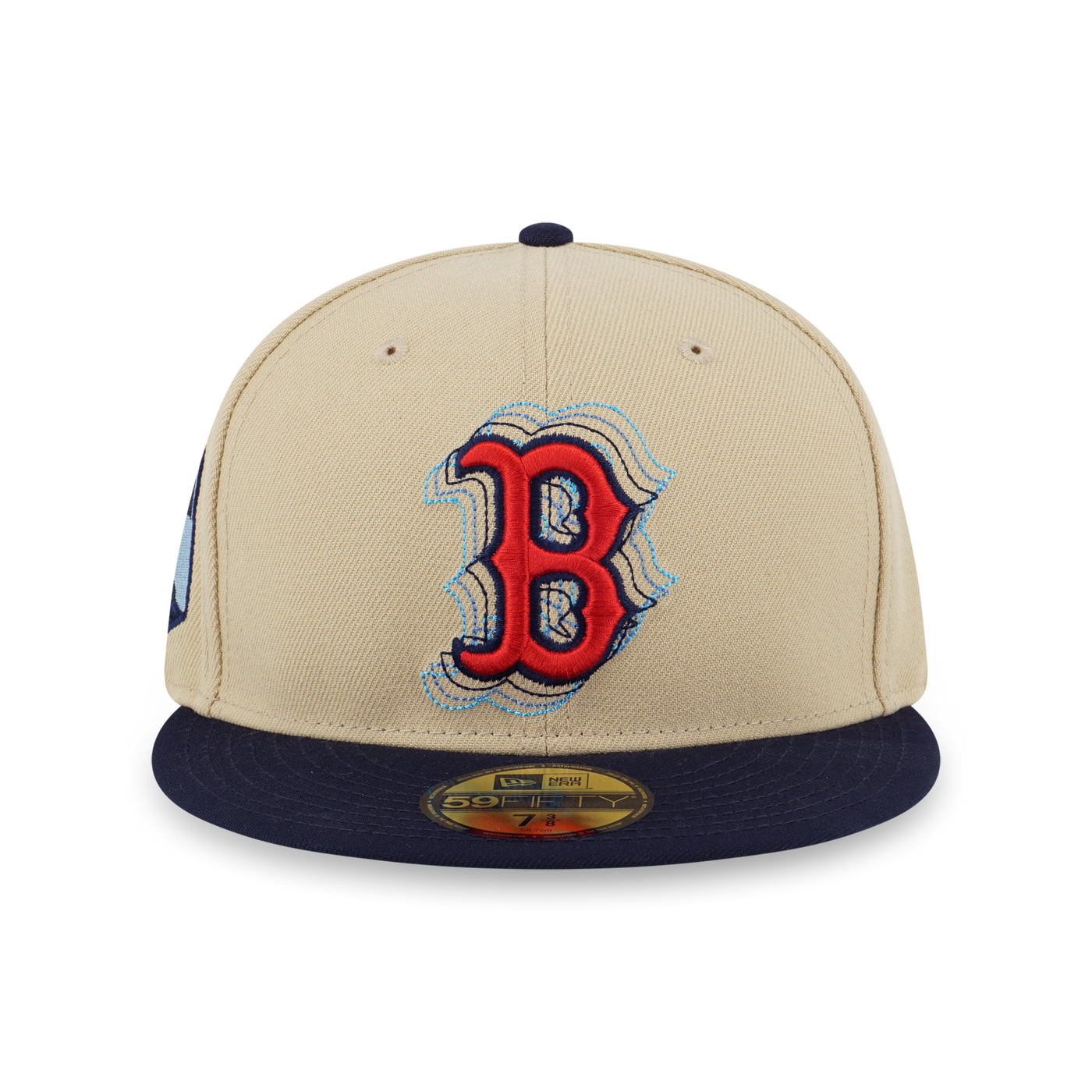 59FIFTY PACK - ILLUSION BOSTON RED SOX COOPERSTOWN NAVY VISOR VEGAS GOLD 59FIFTY CAP