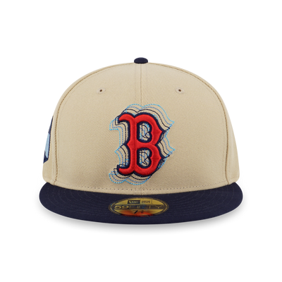 59FIFTY PACK - ILLUSION BOSTON RED SOX COOPERSTOWN NAVY VISOR VEGAS GOLD 59FIFTY CAP