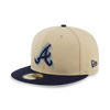 59FIFTY PACK - ILLUSION ATLANTA BRAVES COOPERSTOWN NAVY VISOR VEGAS GOLD 59FIFTY CAP