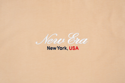 NEW ERA BASIC SCRIPT OAT MILK WOMEN SHORT SLEEVE TEE DRESS