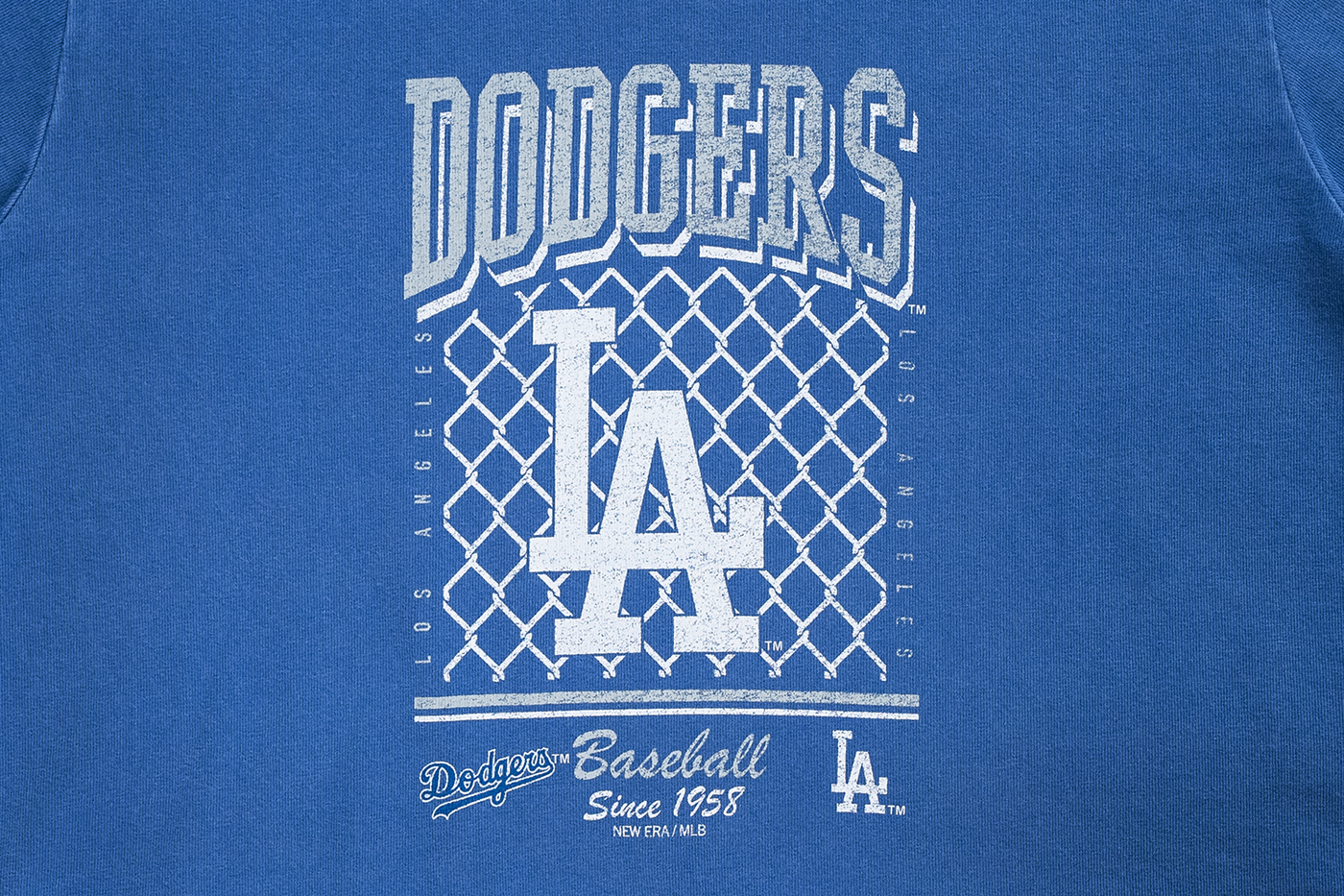 LOS ANGELES DODGERS OLD SCHOOL SPORT AP BLUE WOMEN CROP TEE