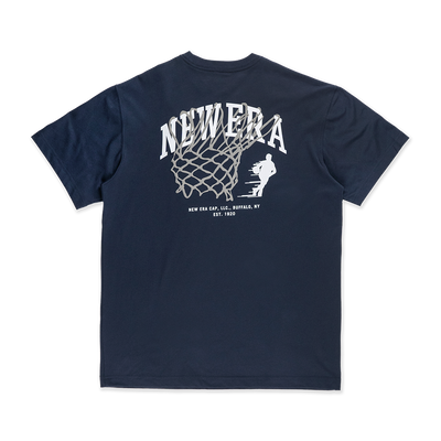 NEW ERA BASKETBALL CLUB NAVY SHORT SLEEVE T-SHIRT