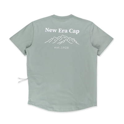 NEW ERA MOUNTAIN EDGE EVEREST GREEN PERFORMANCE SHORT SLEEVE T-SHIRT