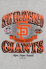 MLB SAN FRANCISCO GIANTS COOPERSTOWN LIGHT HEATHER GRAY SHORT SLEEVE T-SHIRT