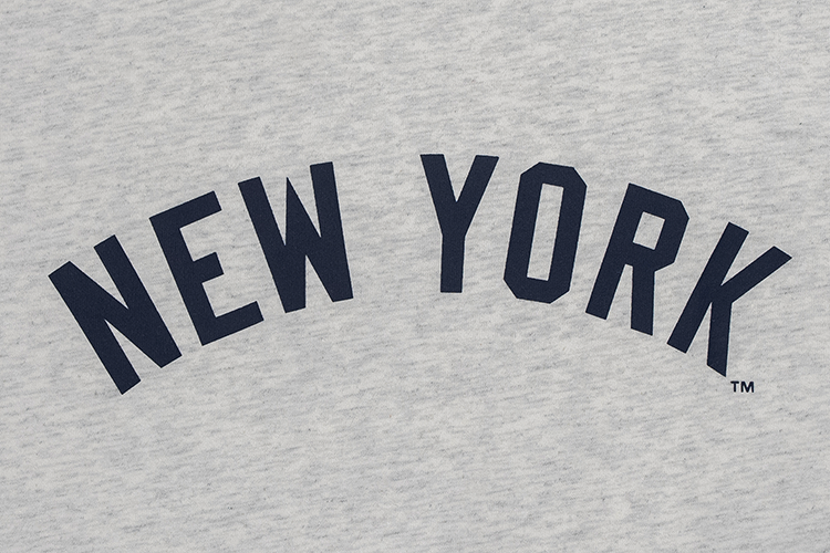 MLB NEW YORK YANKEES COOPERSTOWN LIGHT HEATHER GRAY SHORT SLEEVE T-SHIRT