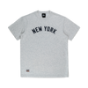 MLB NEW YORK YANKEES COOPERSTOWN LIGHT HEATHER GRAY SHORT SLEEVE T-SHIRT