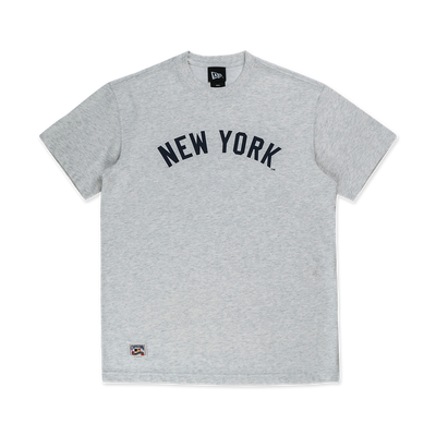 MLB NEW YORK YANKEES COOPERSTOWN LIGHT HEATHER GRAY SHORT SLEEVE T-SHIRT