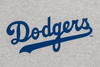 MLB LOS ANGELES DODGERS COOPERSTOWN LIGHT HEATHER GRAY SHORT SLEEVE T-SHIRT