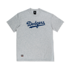 MLB LOS ANGELES DODGERS COOPERSTOWN LIGHT HEATHER GRAY SHORT SLEEVE T-SHIRT