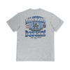 MLB LOS ANGELES DODGERS COOPERSTOWN LIGHT HEATHER GRAY SHORT SLEEVE T-SHIRT