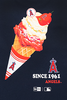 LOS ANGELES ANGELS HOME CHEERING NAVY SHORT SLEEVE T-SHIRT