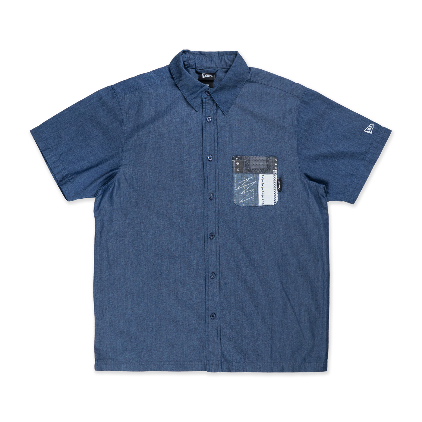 NEW ERA BORO CONTEMPORARY NAVY WOVEN SHIRT