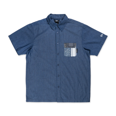 NEW ERA BORO CONTEMPORARY NAVY WOVEN SHIRT