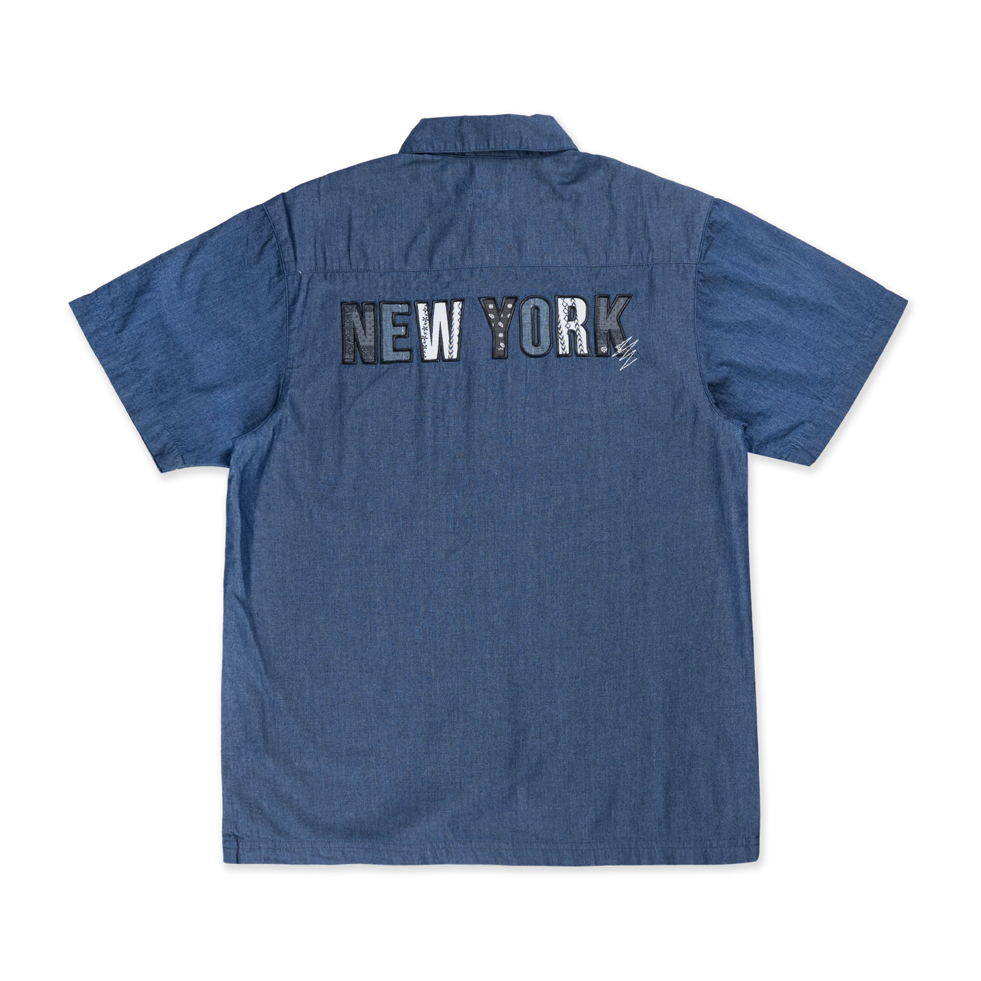 NEW ERA BORO CONTEMPORARY NAVY WOVEN SHIRT