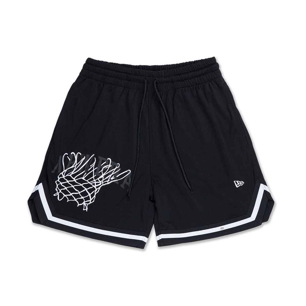 NEW ERA BASKETBALL CLUB BLACK BASKETBALL SHORTS