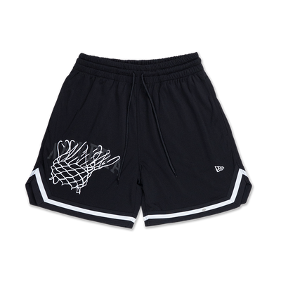 NEW ERA BASKETBALL CLUB BLACK BASKETBALL SHORTS