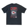 KANSAS CITY CHIEFS OLD SCHOOL SPORT AP BLACK OVERSIZED SHORT SLEEVE T-SHIRT