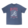 ATLANTA BRAVES OLD SCHOOL SPORT AP NAVY OVERSIZED SHORT SLEEVE T-SHIRT