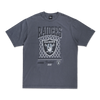 LAS VEGAS RAIDERS OLD SCHOOL SPORT AP GRAPHITE OVERSIZED SHORT SLEEVE T-SHIRT