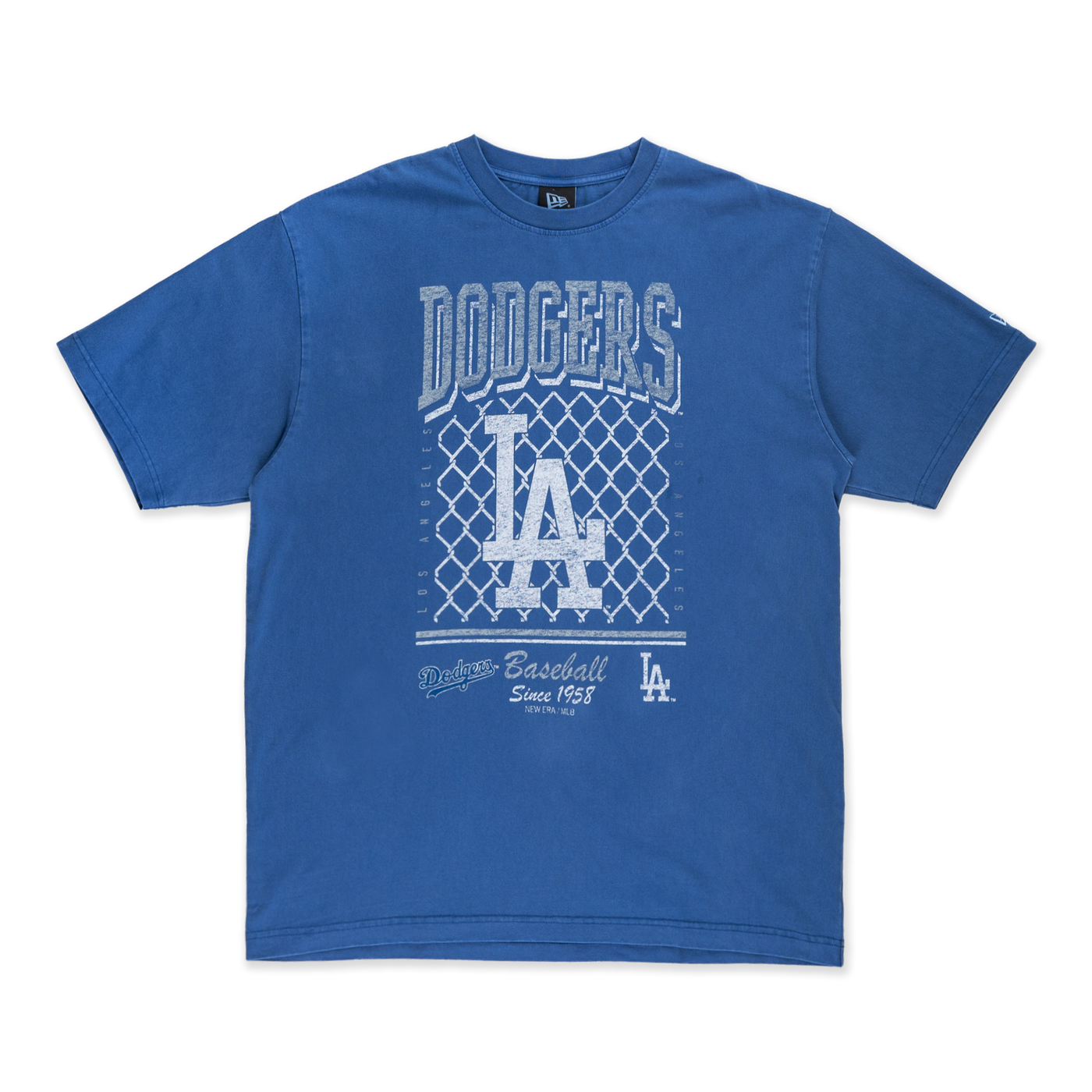 LOS ANGELES DODGERS OLD SCHOOL SPORT AP BLUE OVERSIZED SHORT SLEEVE T-SHIRT