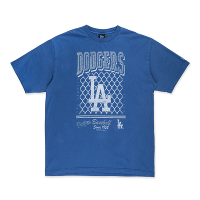 LOS ANGELES DODGERS OLD SCHOOL SPORT AP BLUE OVERSIZED SHORT SLEEVE T-SHIRT