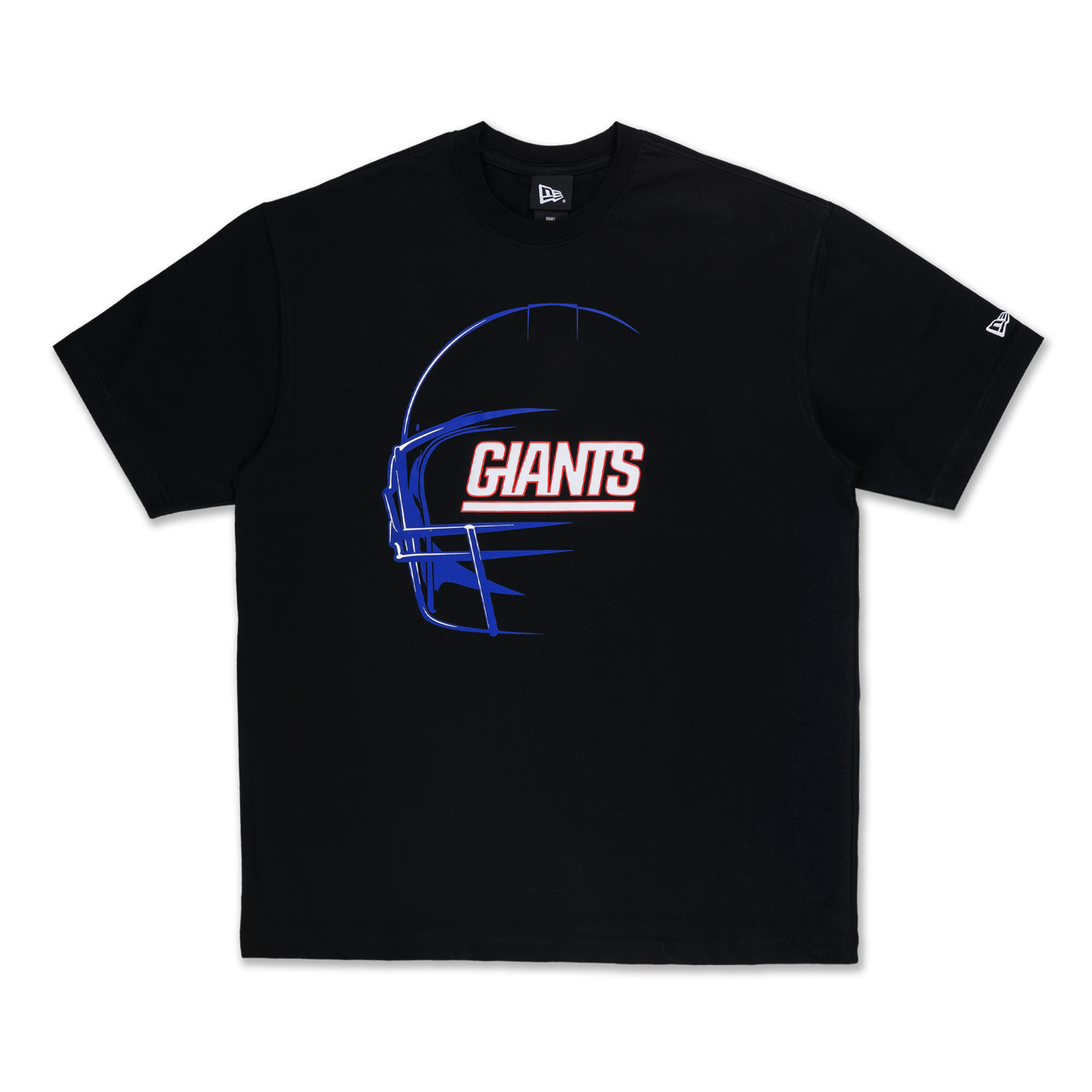 NEW YORK GIANTS NFL BLACK OVERSIZED SHORT SLEEVE T-SHIRT