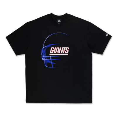 NEW YORK GIANTS NFL BLACK OVERSIZED SHORT SLEEVE T-SHIRT