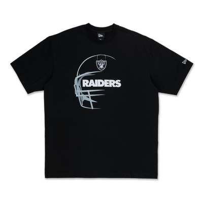 LAS VEGAS RAIDERS NFL BLACK OVERSIZED SHORT SLEEVE T-SHIRT