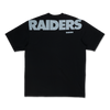 LAS VEGAS RAIDERS NFL BLACK OVERSIZED SHORT SLEEVE T-SHIRT