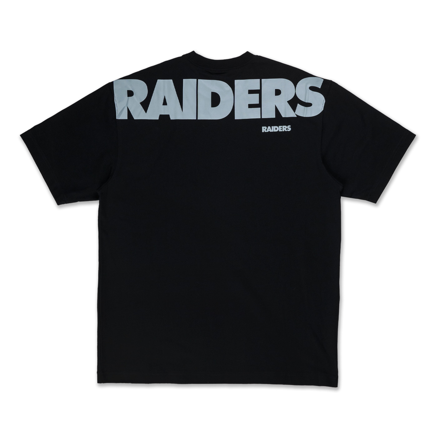 LAS VEGAS RAIDERS NFL BLACK OVERSIZED SHORT SLEEVE T-SHIRT