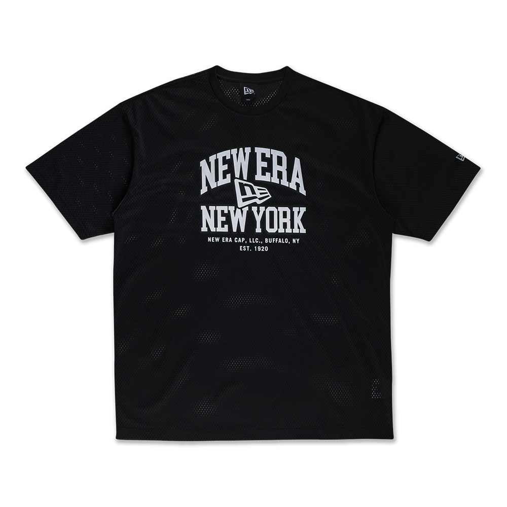 NEW ERA BASKETBALL CLUB BLACK OVERSIZED SHORT SLEEVE T-SHIRT