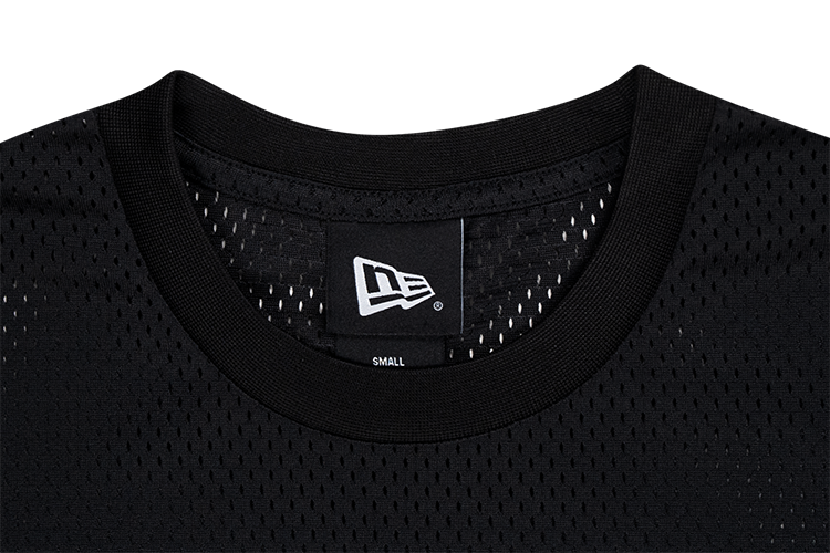 NEW ERA DARK 90S BLACK MESH LONG SLEEVE T-SHIRT