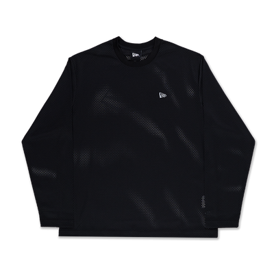 NEW ERA DARK 90S BLACK MESH LONG SLEEVE T-SHIRT