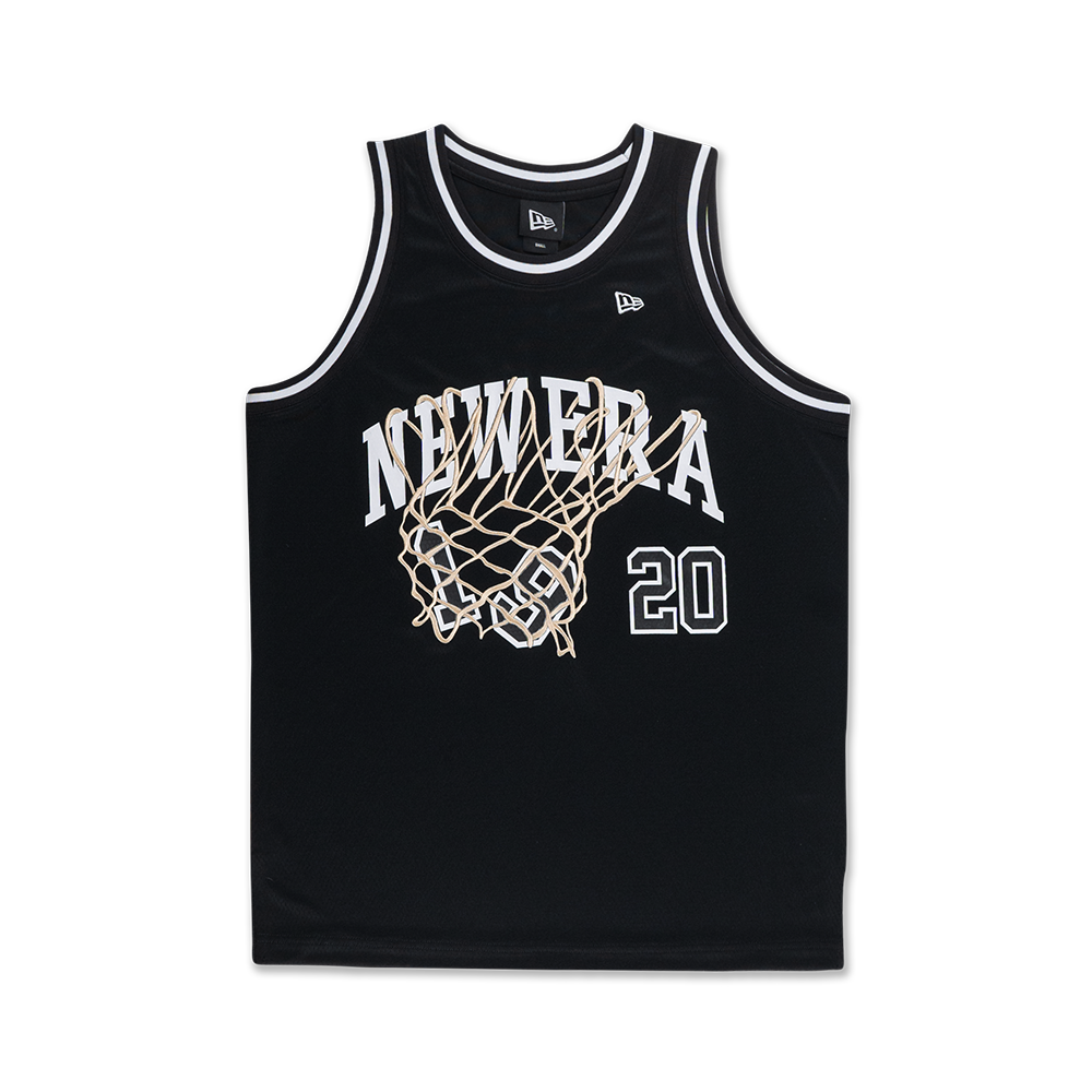 NEW ERA BASKETBALL CLUB BLACK BASKETBALL JERSEY