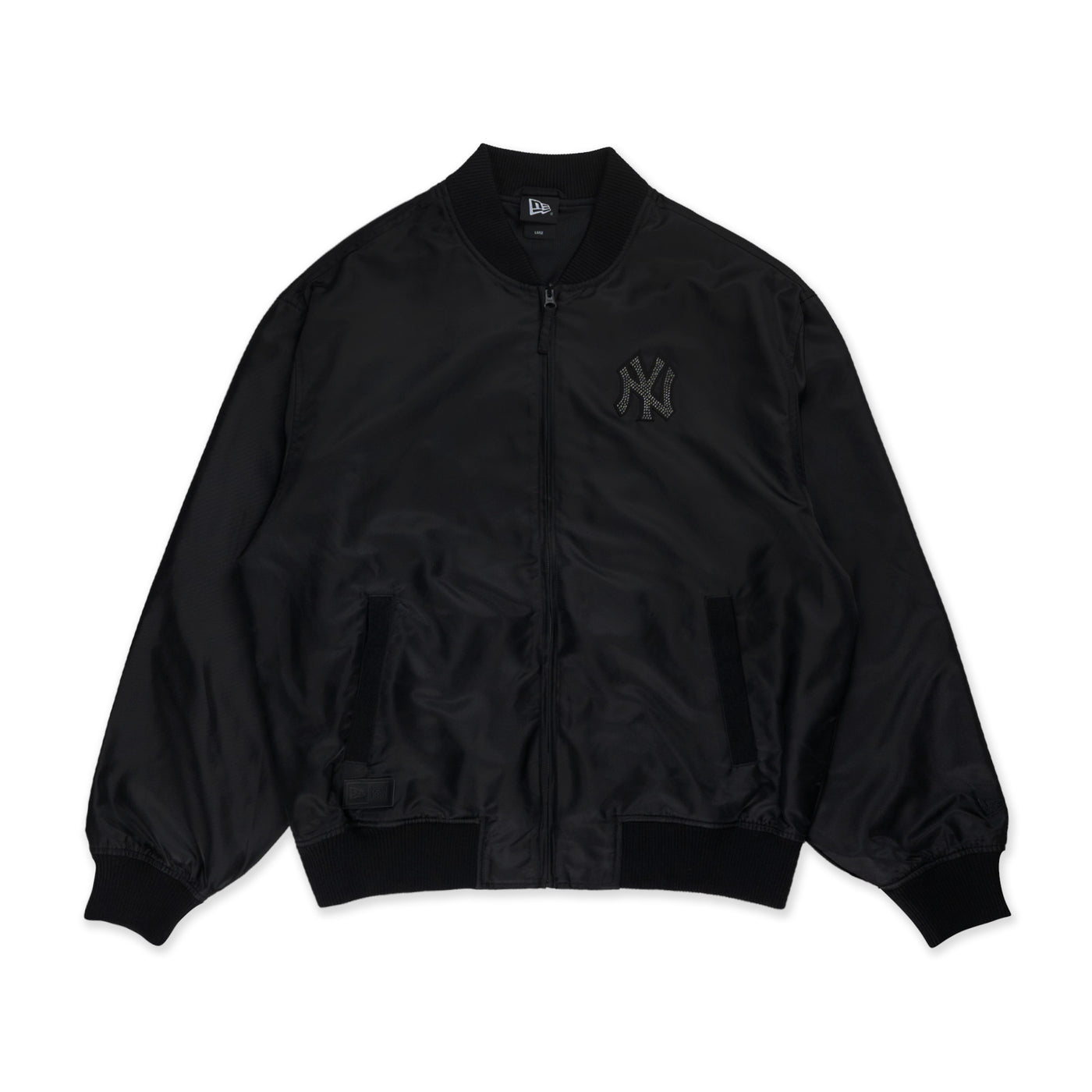 NEW YORK YANKEES NEW ERA DARK 90S BLACK VARSITY JACKET