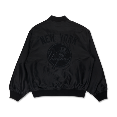 NEW YORK YANKEES NEW ERA DARK 90S BLACK VARSITY JACKET