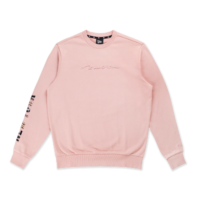 NEW ERA PREPPY DIRTY PINK CREW NECK SWEATSHIRT